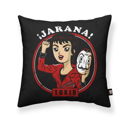 Housse de coussin La casa de papel Chibi B Noir 45 x 45 cm