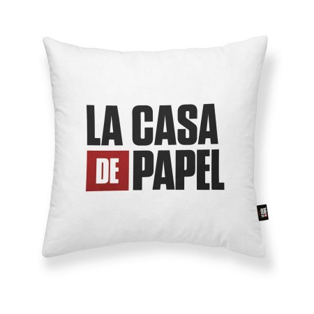 Funda de cojín La casa de papel LCDP A Blanco 45 x 45 cm