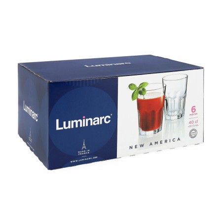 Set de Verres Luminarc New America 6 Unités Transparent verre (40 cl)