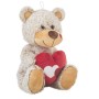 Peluche Creaciones Llopis Beige Oso Corazón 22 cm