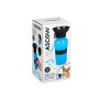 Bouteille Abreuvoir pour Chiens Bleu Noir Métal Plastique 500 ml