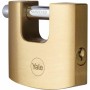 Candado de llave Yale Rectangular Dorado