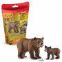 Figurine Schleich 42473 Maman grizzly avec ourson Plastique