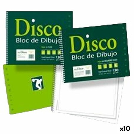 Bloc de dibujo Din A4 20 Hojas (10 Unidades)