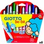 Set de Rotuladores Giotto BE-BÉ Multicolor (6 Unidades)