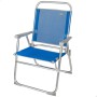 Chaise de Plage Aktive Gomera Bleu 48 x 88 x 50 cm Aluminium Pliable (4 Unités)