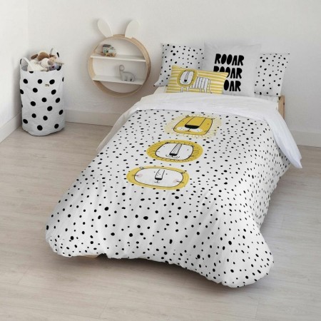 Housse de Couette Kids&Cotton Dakari Big Blanc Noir 180 x 240 cm