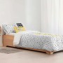 Housse de Couette Kids&Cotton Dakari Big Blanc Noir 180 x 240 cm