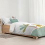 Housse de Couette Kids&Cotton Jeddah Big Blanc Menthe 180 x 240 cm