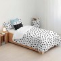 Housse de Couette Kids&Cotton Kibo Blanc Noir 180 x 240 cm