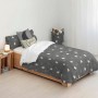 Housse de Couette Kids&Cotton Lorin Small Noir 180 x 240 cm