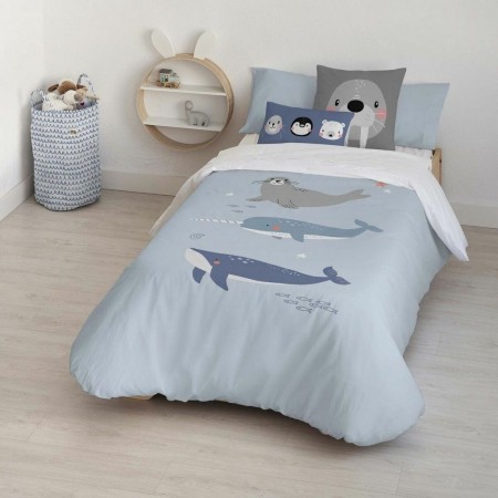 Housse de Couette Kids&Cotton Tabor Big Bleu 180 x 240 cm