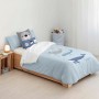 Housse de Couette Kids&Cotton Tabor Big Bleu 180 x 240 cm