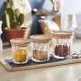 Boîte Luminarc Pure Jar Verre Transparent Liège (6 Unités) (0,42 l)