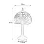 Lampe de bureau Viro Pedrera Blanc Zinc 60 W 20 x 37 x 20 cm