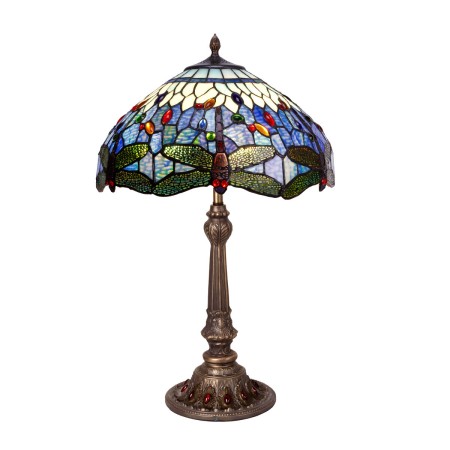 Lampe de bureau Viro Belle Epoque Bleu Zinc 60 W 40 x 60 x 40 cm