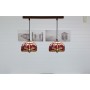 Suspension Viro Rouge Fer 60 W 50 x 20 x 20 cm