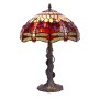 Lampe de bureau Viro Belle Rouge Bordeaux Zinc 60 W 40 x 60 x 40 cm