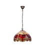 Suspension Viro Belle Rouge Bordeaux Fer 60 W 30 x 125 x 30 cm