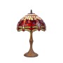 Lampe de bureau Viro Belle Rouge Bordeaux Zinc 60 W 30 x 50 x 30 cm