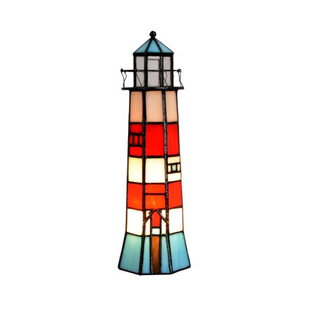 Lampe de bureau Viro Tiffany Multicouleur 60 W 12 x 27 x 12 cm Phare