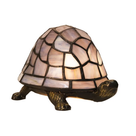 Lampe de bureau Viro Tiffany Zinc 60 W 21 x 14 x 13 cm Tortue