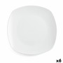 Assiette plate Quid Novo Vinci Céramique Blanc (26,6 cm) (Pack 6x)