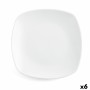 Assiette à dessert Quid Novo Vinci Céramique Blanc (19 cm) (Pack 6x)