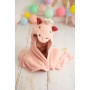 Serviette de toilette Crochetts Rose 126 x 2 x 110 cm Licorne