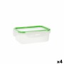 Boîte à lunch Quid Greenery 1 L Transparent Plastique (Pack 4x)