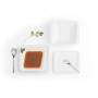 Assiette plate Quid Chef Céramique Blanc (30 x 18 cm) (Pack 6x)