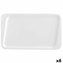 Assiette plate Quid Chef Céramique Blanc (30 x 18 cm) (Pack 6x)