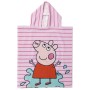 Poncho-Toalla con Capucha Peppa Pig Rosa 50 x 115 cm