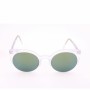 Lunettes de soleil Unisexe Retrosuperfuture Lucia Crystal Mat Petrol Transparent Ø 51 mm