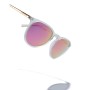 Gafas de Sol Unisex Hawkers OLLIE Transparente Oro Rosa Ø 49,5 mm Rosa