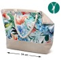 Sac Bleu Plage Fleurs