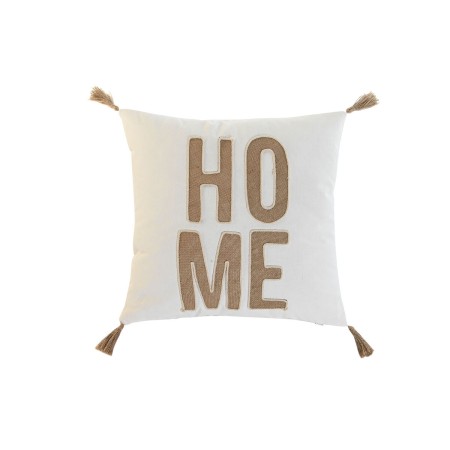 Cojín Home ESPRIT Beige Natural Boho 45 x 5 x 45 cm