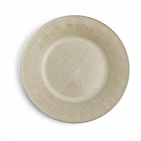 Assiette plate Quid Textura Bois verre (33 cm) (Pack 6x)