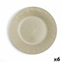 Assiette plate Quid Textura Bois verre (33 cm) (Pack 6x)