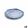 Assiette plate Quid Mar de Viento Bleu verre (28 cm) (Pack 6x)