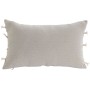 Cojín Home ESPRIT Blanco Beige Boho 50 x 30 cm