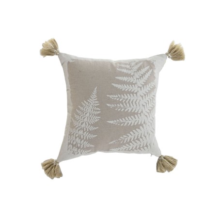 Cojín Home ESPRIT Blanco Beige Impreso Boho 45 x 45 cm