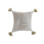 Cojín Home ESPRIT Blanco Beige Impreso Boho 45 x 45 cm