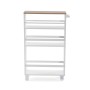 Chariot de Cuisine Versa Blanc Métal Bois MDF 15 x 79 x 50 cm