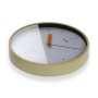 Horloge Murale Versa Blanc Marron Plastique Quartz 4 x 30 x 30 cm
