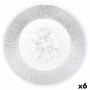 Assiette plate Quid Lonja Transparent verre (ø 32,7 cm) (Pack 6x)