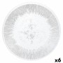 Assiette plate Quid Lonja Transparent verre (Ø 28 cm) (Pack 6x)