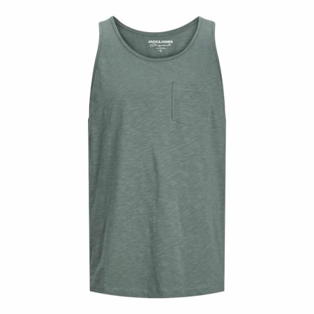 Camiseta de Tirantes Hombre Jack & Jones Jortampa Slub Verde