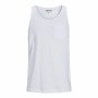 Camiseta de Tirantes Hombre Jack & Jones Tampa Slub Blanco