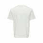 Camiseta de Manga Corta Hombre Only & Sons Onskolton Reg Beach Blanco